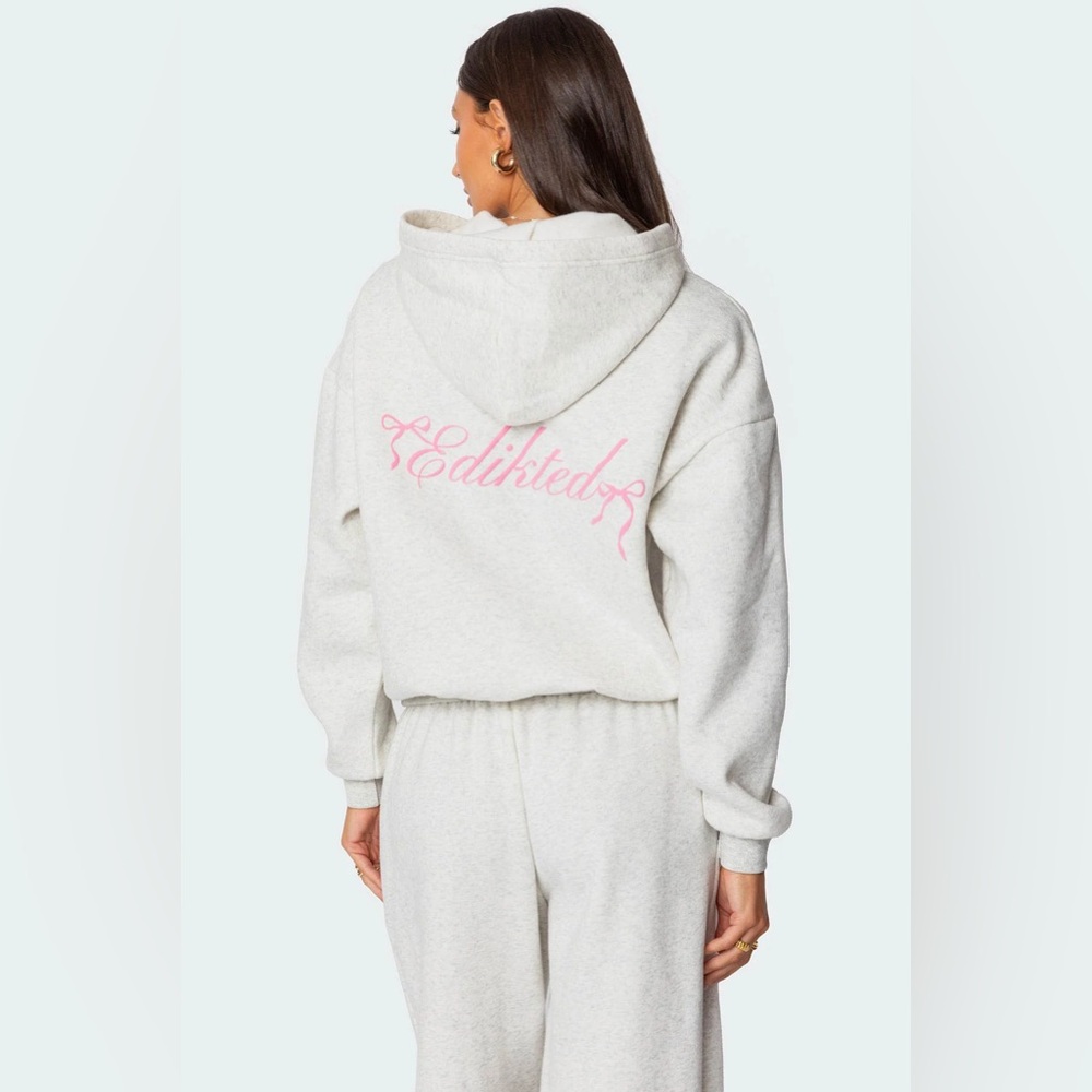 edikted Sasha Bow Detail Hoodie